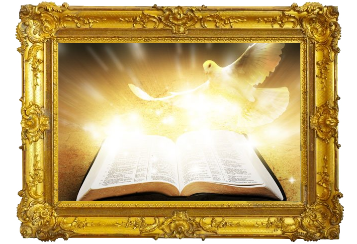 The Bible and the Holy Spirit as a dove